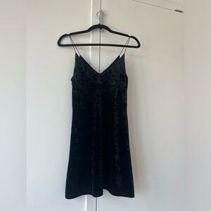 Black Velvet Dress - size XS